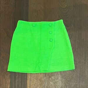 Zara Vibrant Green Skirt